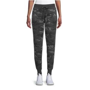Athletic Works M Jogger Soft SweatPants Camo Black Gray Women's medium